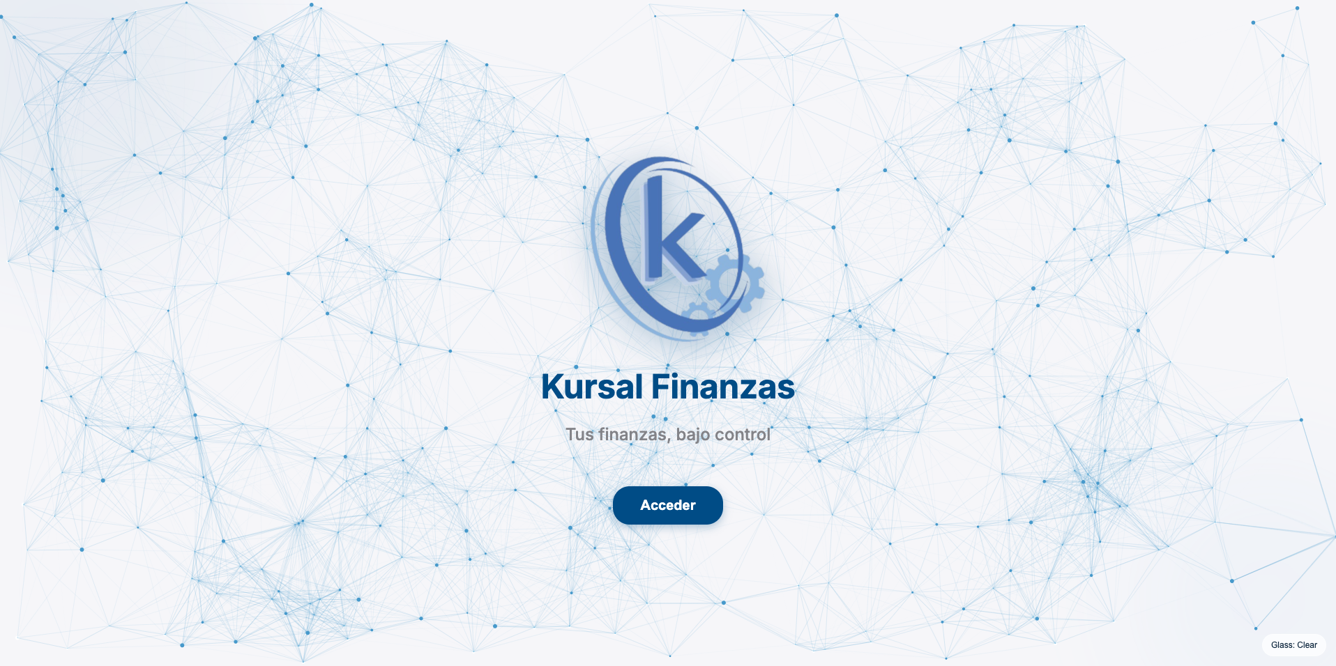 Pantalla de Acceso Kursal Finanzas